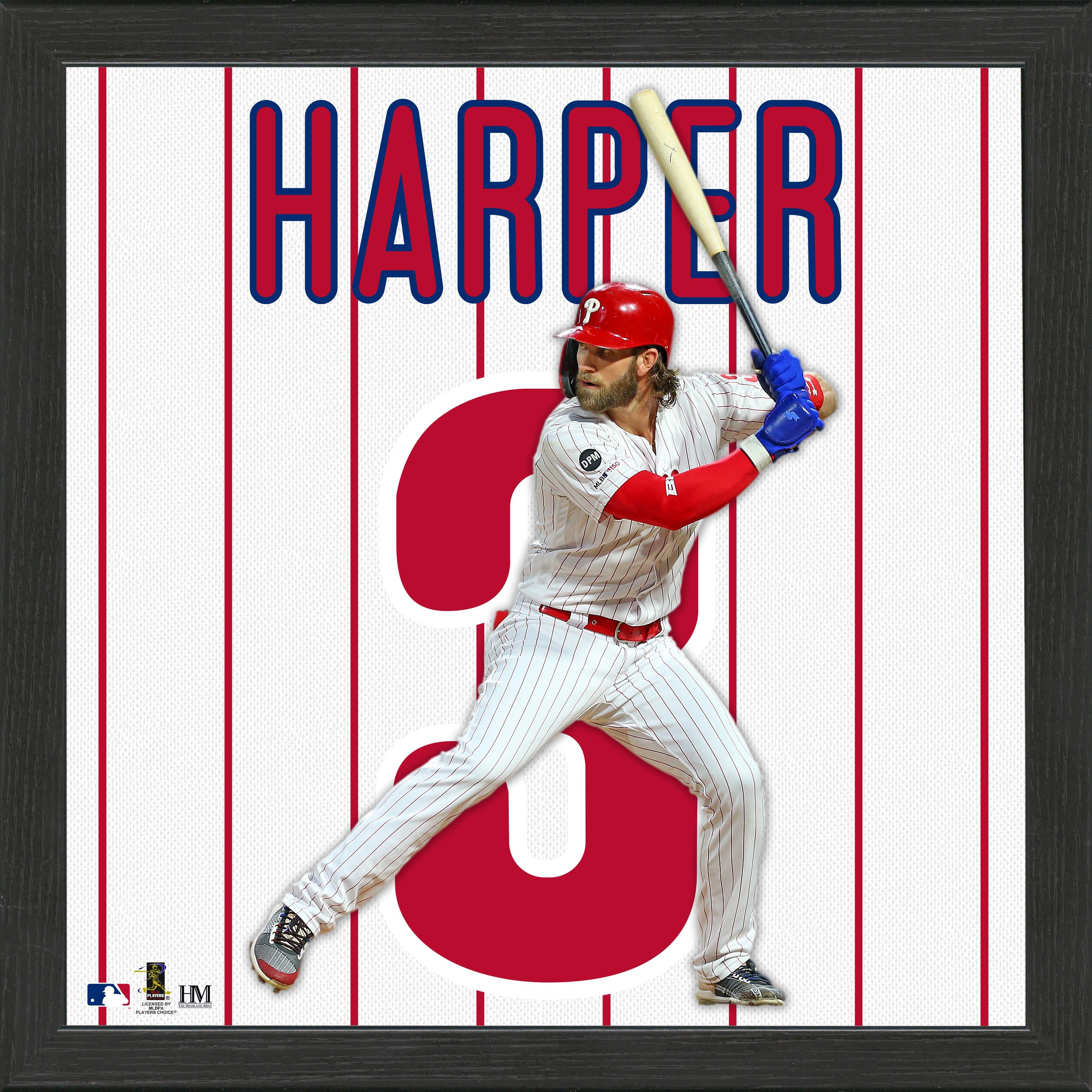 Highland Mint MLB Philadelphia Phillies Bryce Harper Impact Jersey