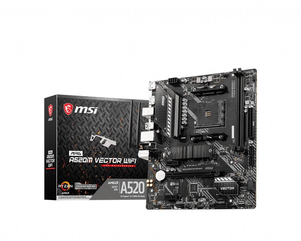 MSI MAG A520M VECTOR Wi-Fi AMD Gaming Motherboard