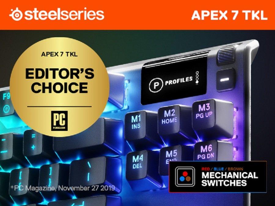 steelseries apex 7 mechanical gaming keyboard brown switch