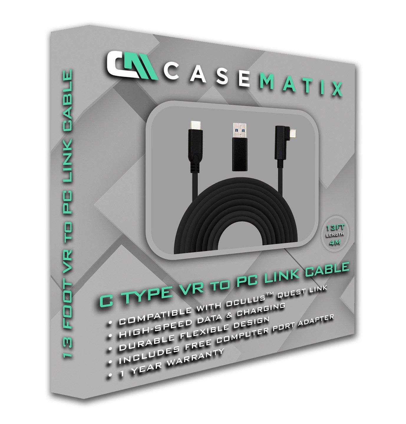 High Speed Link Charge Cable for Meta Quest 2 and VR Headsets 13 ft