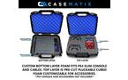 CASEMATIX Custom Designed Console Carrying Travel Case for PlayStation 4 Slim
