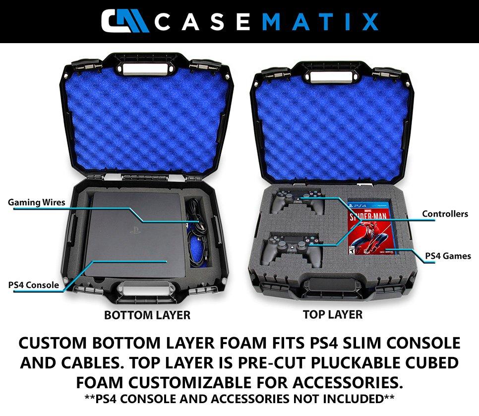 Custom Designed Console Carrying Travel Case for PlayStation 4 Slim