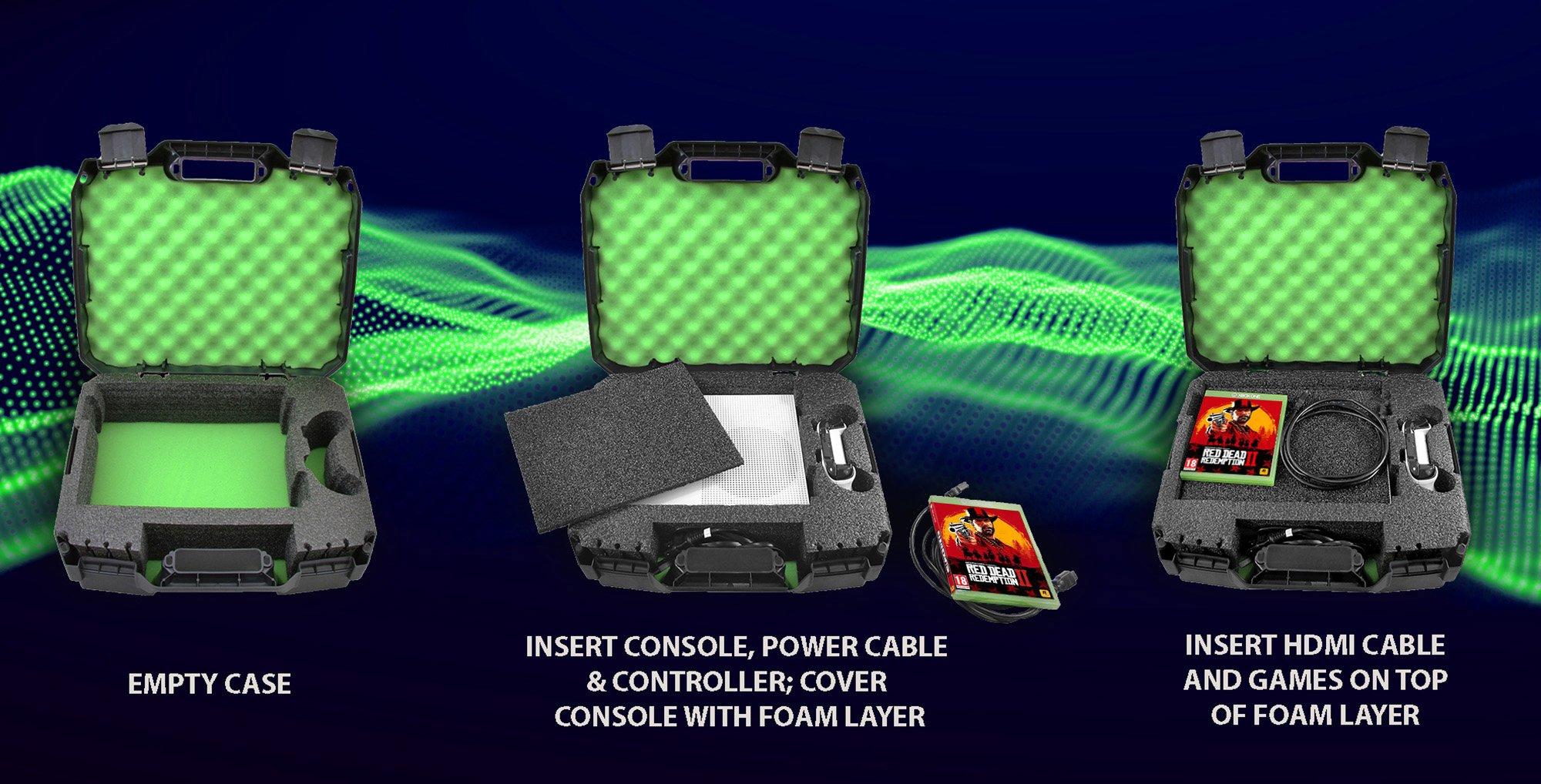 Custom Designed Console Carrying Travel Case for Xbox One S Xbox One