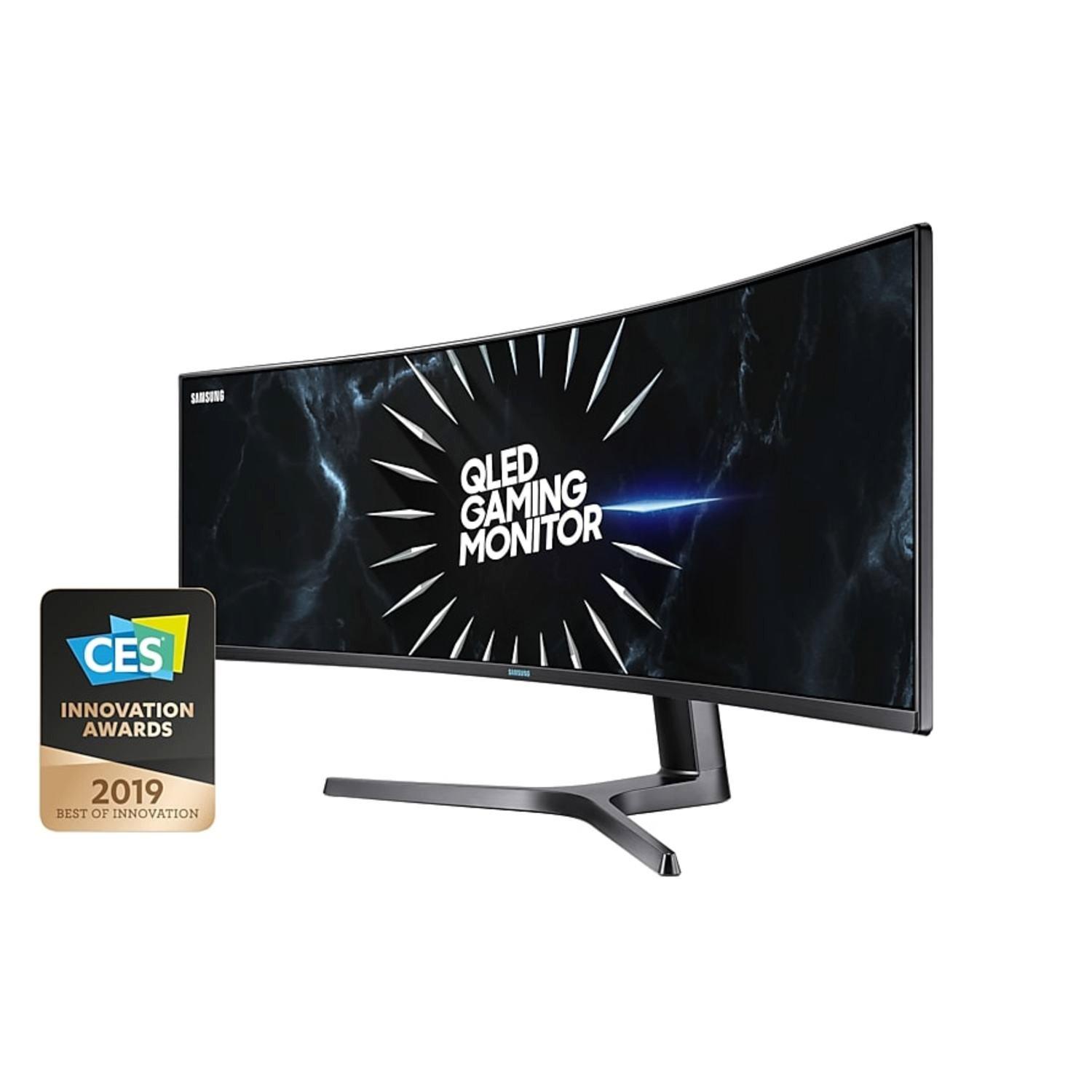 list item 4 of 15 Samsung 49-in Super Ultra-Wide Dual QHD (5120x1440) 120Hz Curved Gaming Monitor C49RG9