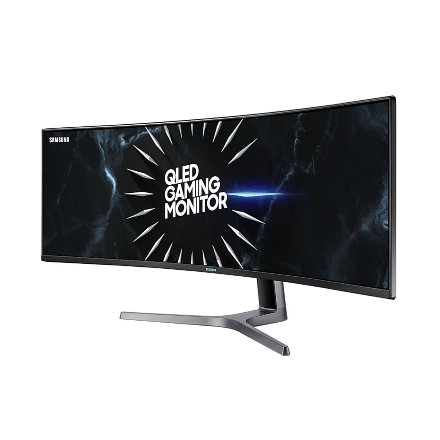 list item 5 of 15 Samsung 49-in Super Ultra-Wide Dual QHD (5120x1440) 120Hz Curved Gaming Monitor C49RG9
