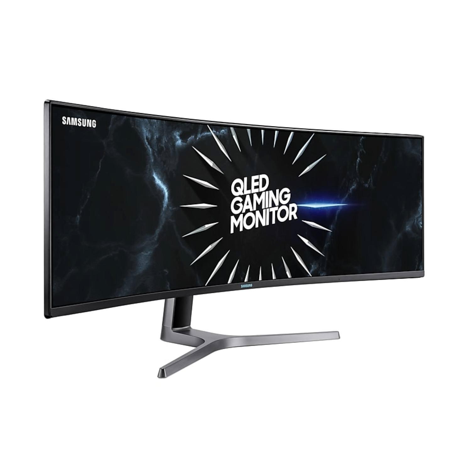 list item 6 of 15 Samsung 49-in Super Ultra-Wide Dual QHD (5120x1440) 120Hz Curved Gaming Monitor C49RG9