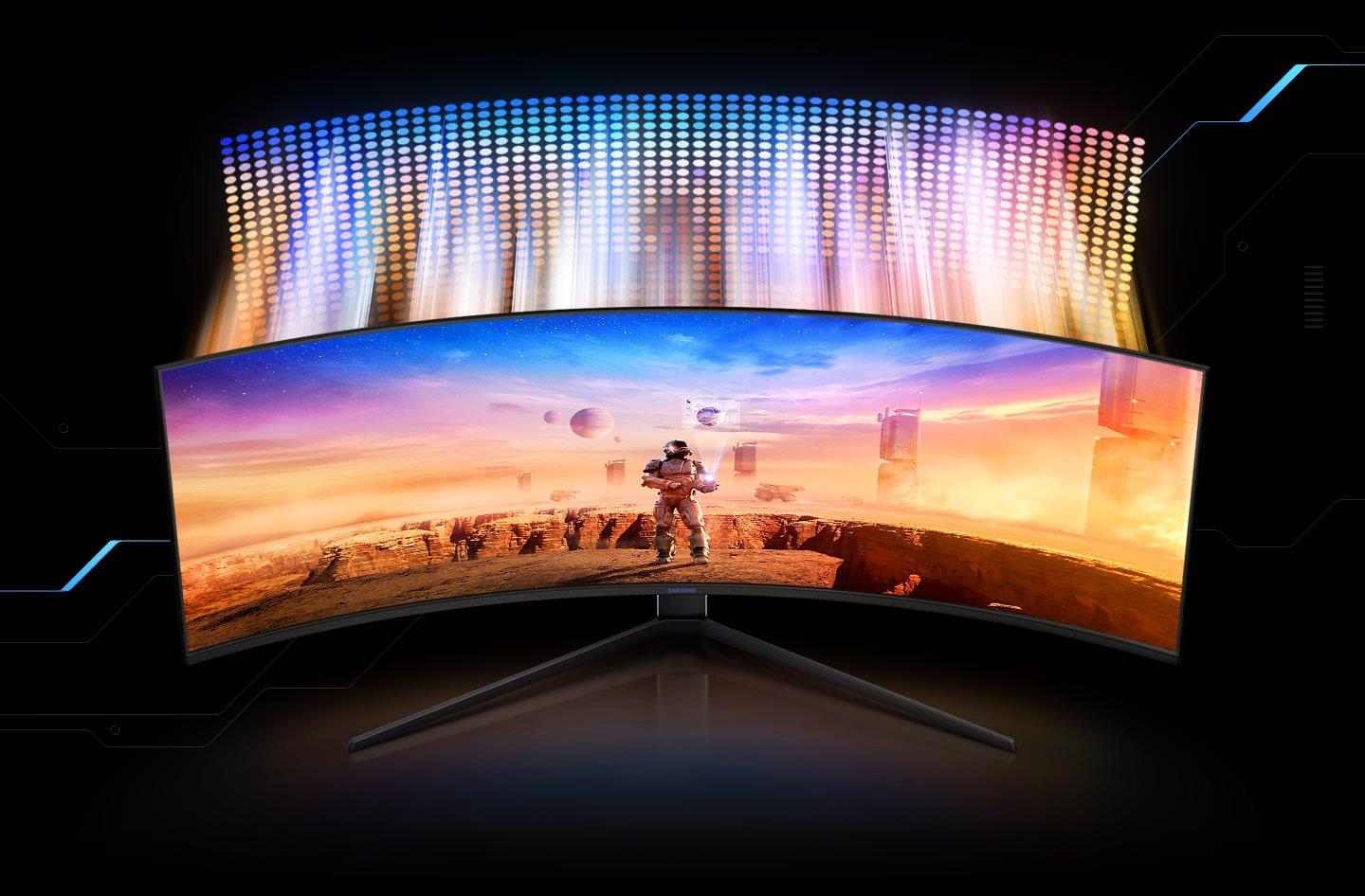 Samsung 49in Super UltraWide Dual QHD (5120x1440) 120Hz Curved Gaming Monitor C49RG9
