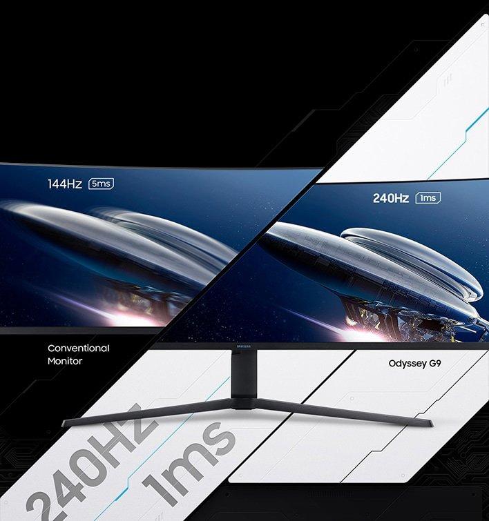 Samsung Odyssey G9 49-in 5120x1440 240Hz Curved Gaming Monitor