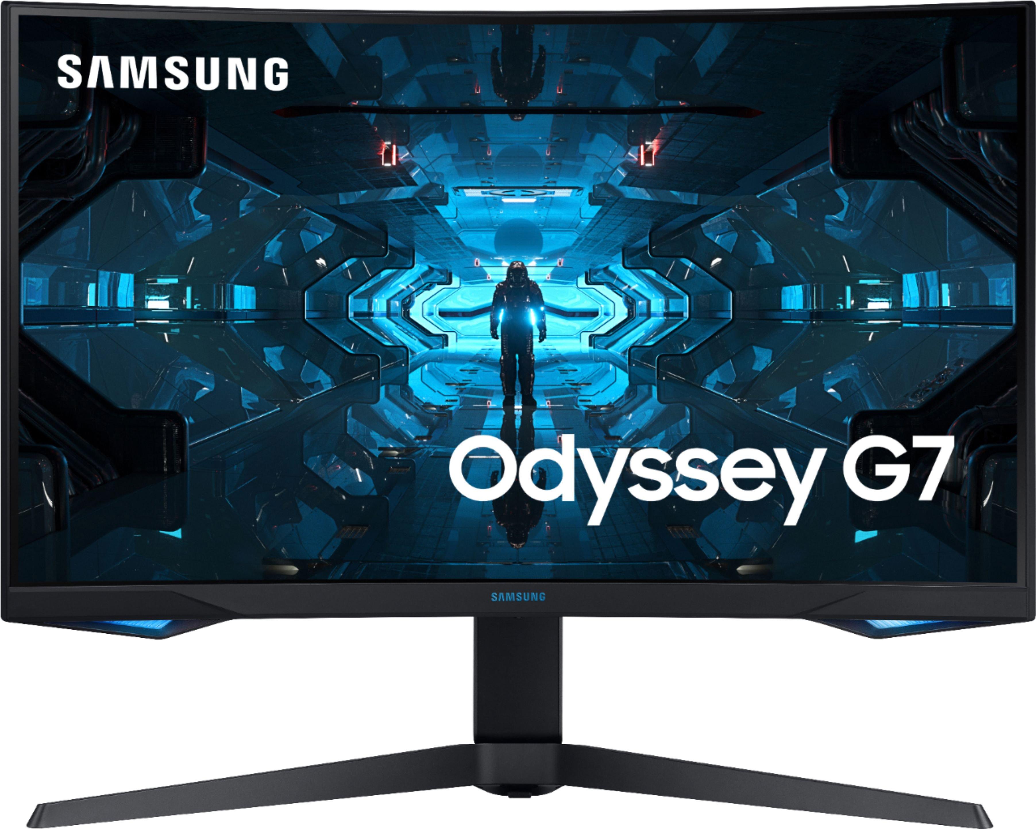 list item 1 of 13 Samsung Odyssey G7 27-in 2560x1440 240Hz Curved Gaming Monitor