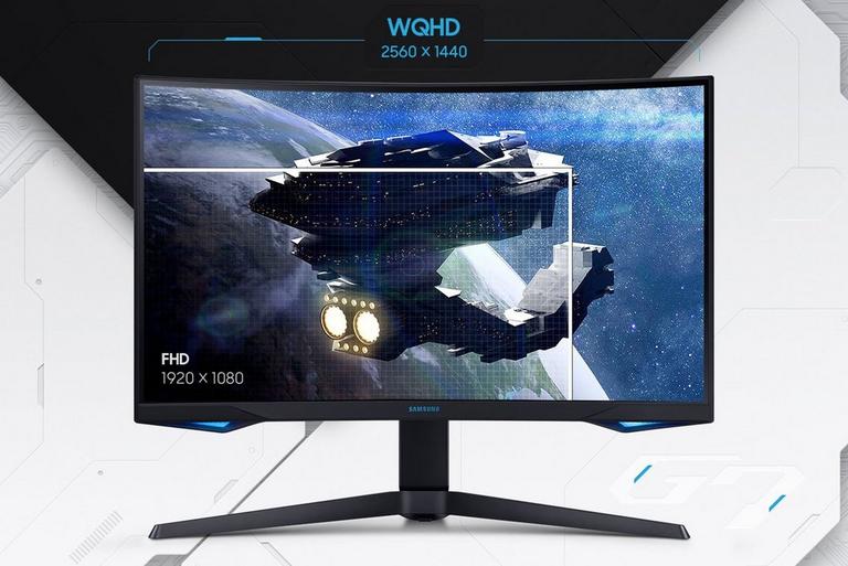 Samsung Odyssey G7 27-in WQHD (2560x1440) 240Hz 1ms Curved Gaming Monitor LC27G75TQSNXZA