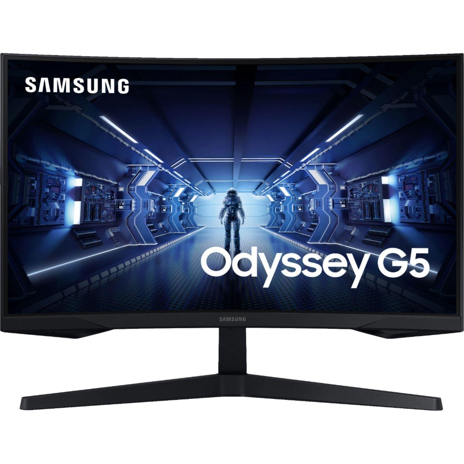 list item 1 of 9 Samsung Odyssey G5 27-in 2560x1440 144Hz Gaming Monitor