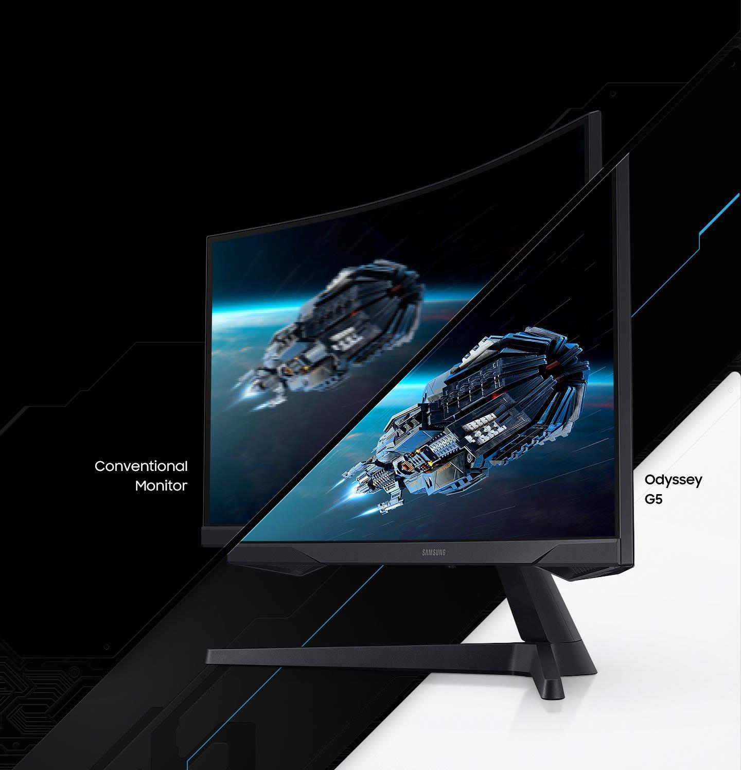 Samsung Odyssey G5 27-in 2560x1440 144Hz Gaming Monitor