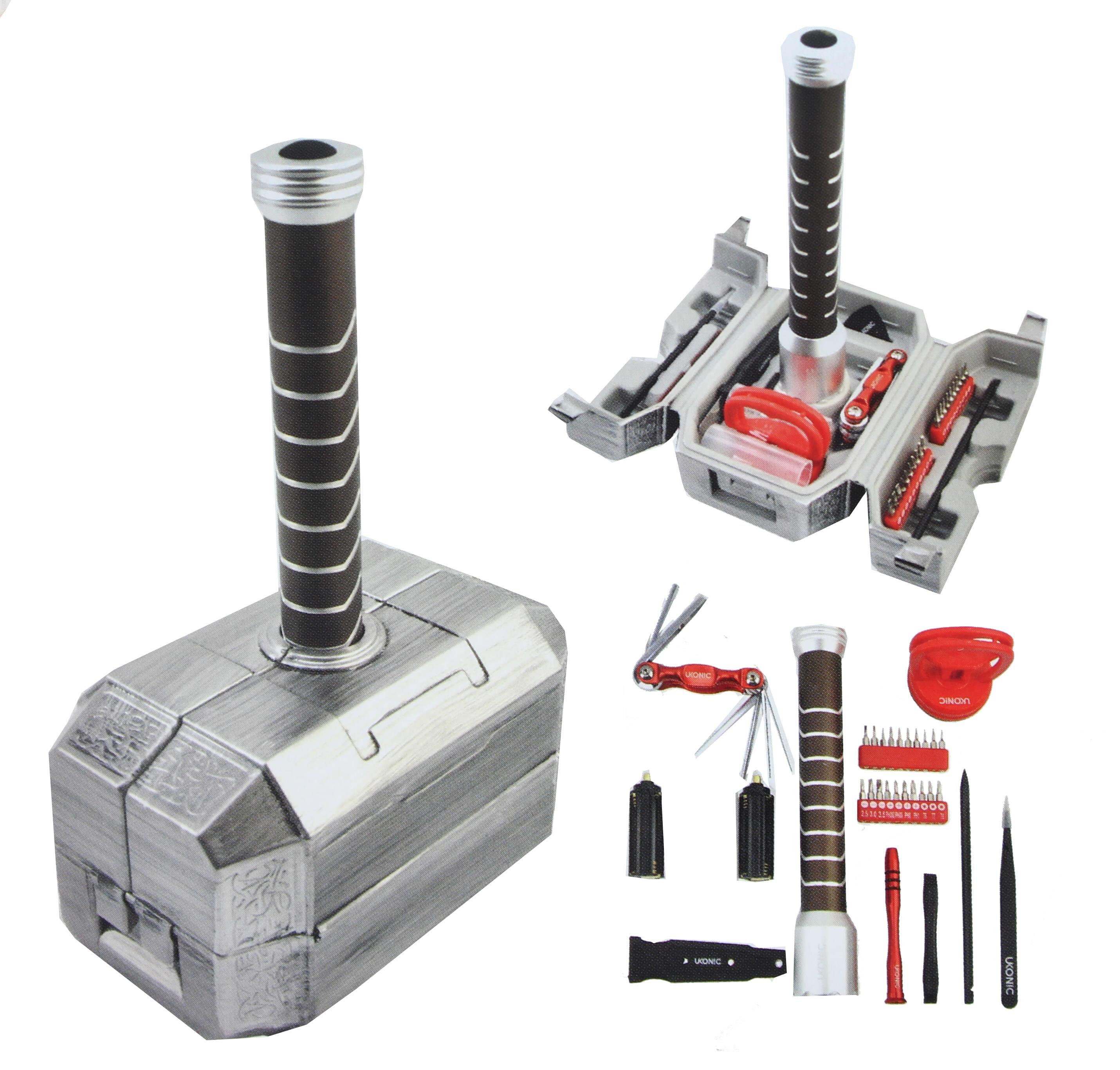 Avengers Mjolnir 30 Piece Tool Set All In One Kit