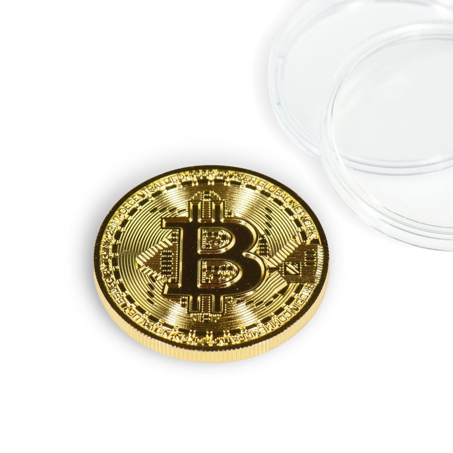 Bitcoin Gold Plated Coin