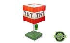 Minecraft TNT Block LED Desk Lamp with 3D Creeper Pull