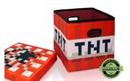 Minecraft TNT Block Storage Cube with Lid