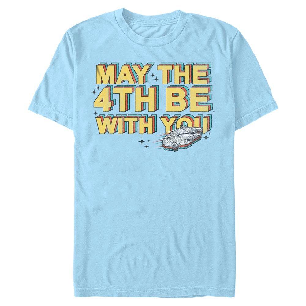 Star Wars May the 4th Be With You Millennium Falcon Unisex T-Shirt, Size: Medium, Fifth Sun