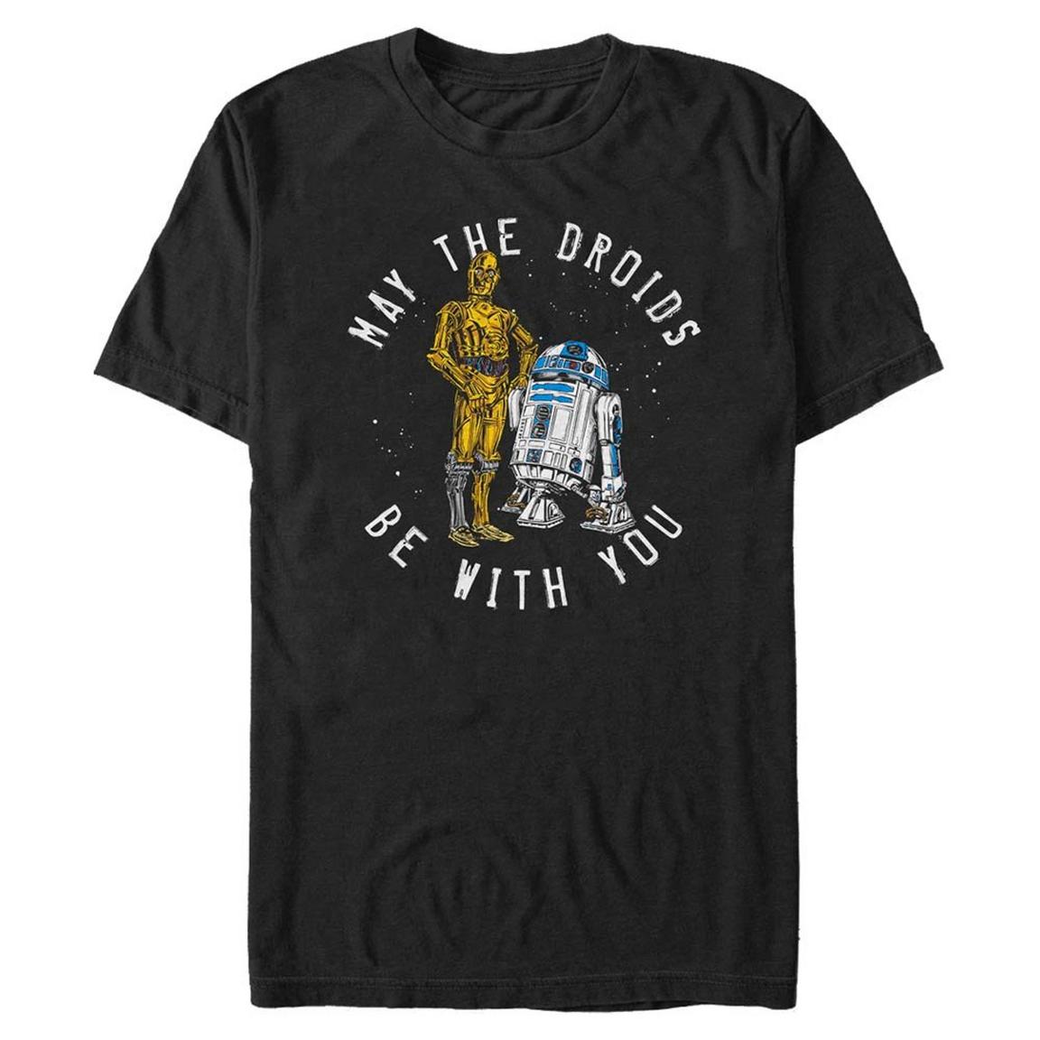 Star Wars R2-D2 and C-3PO May the Droids Be With You Unisex T-Shirt, Size: Medium, Fifth Sun -  STRW3882-10001004