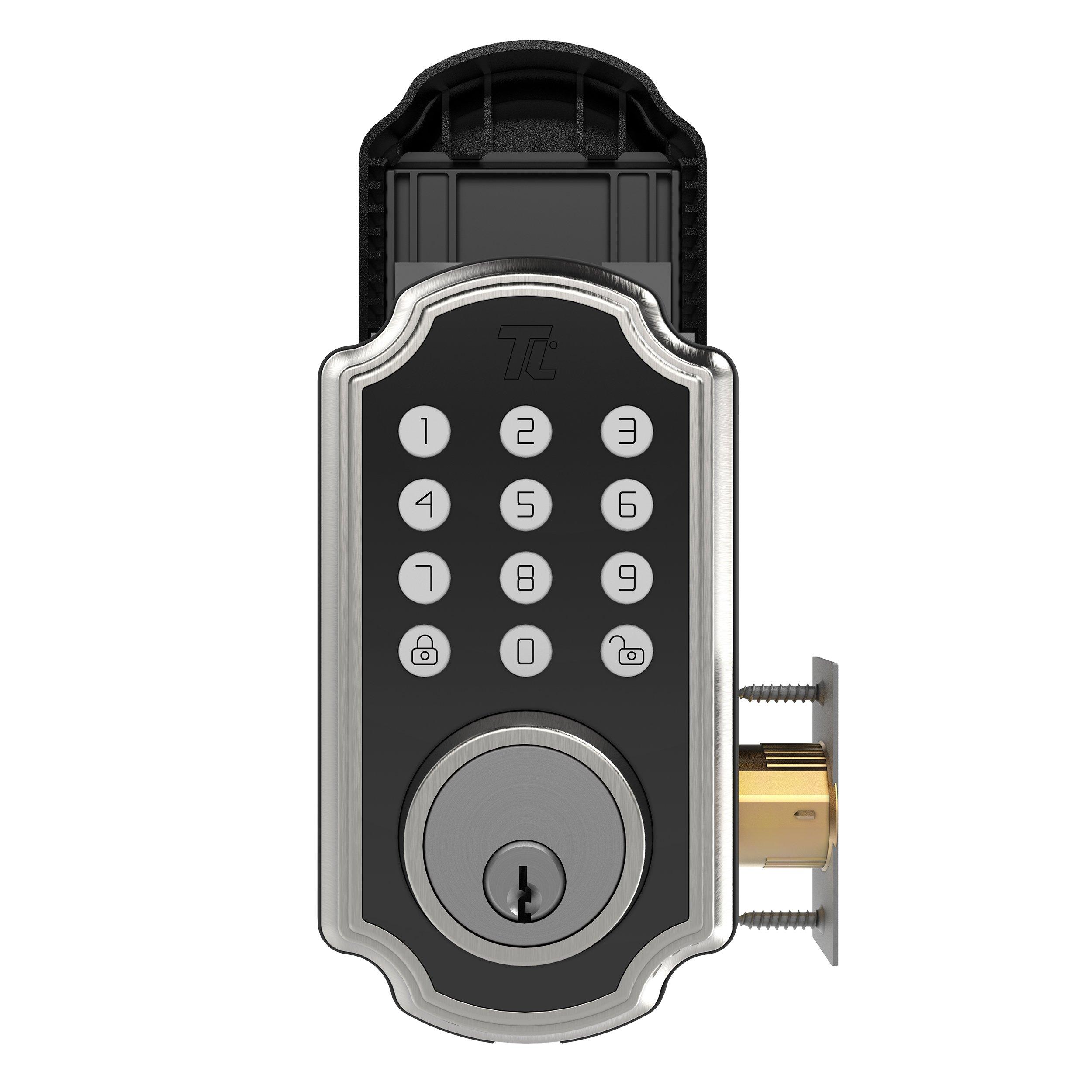TurboLock TL116 Digital Deadbolt Lock with Keypad Brushed Nickel