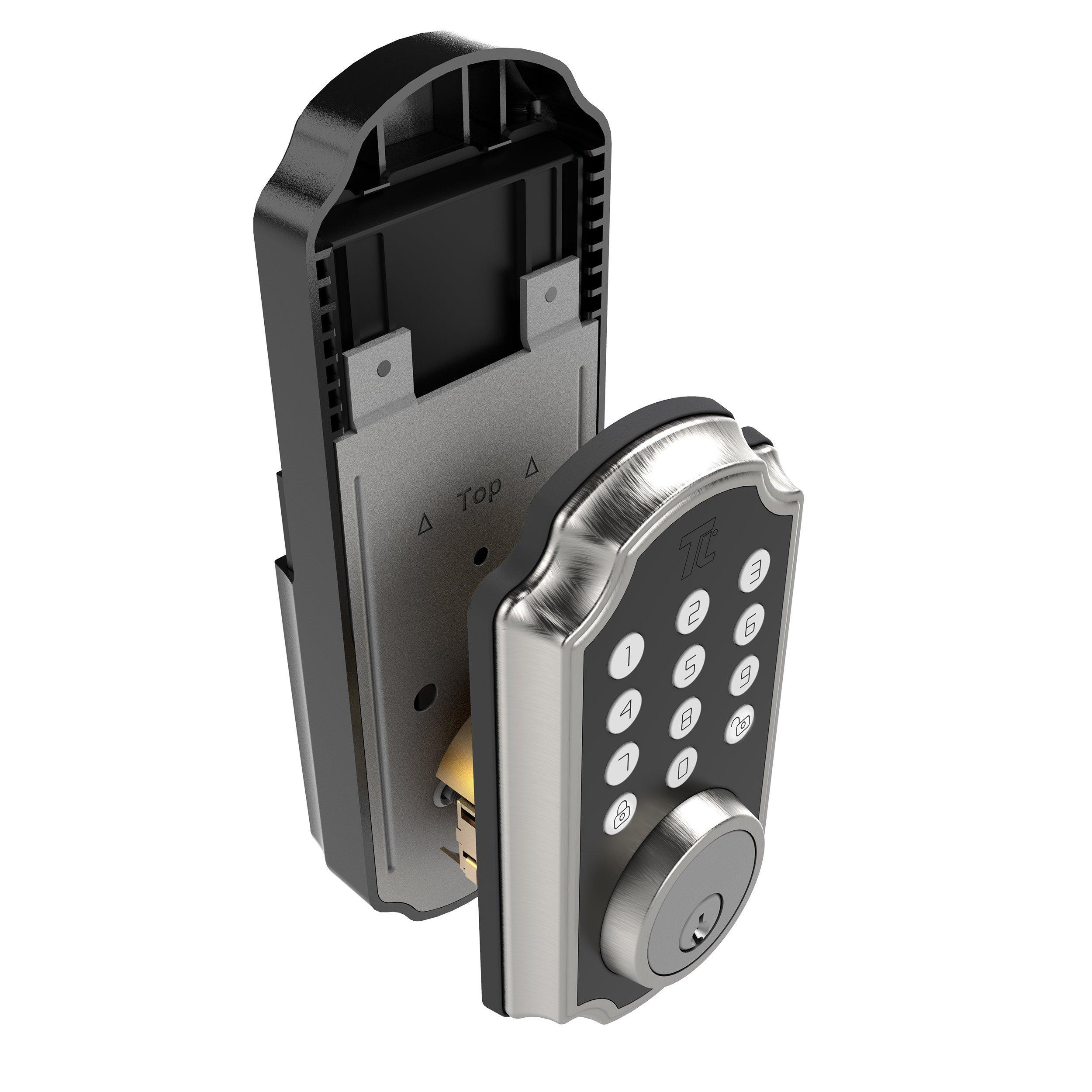 TurboLock TL116 Digital Deadbolt Lock with Keypad Brushed Nickel