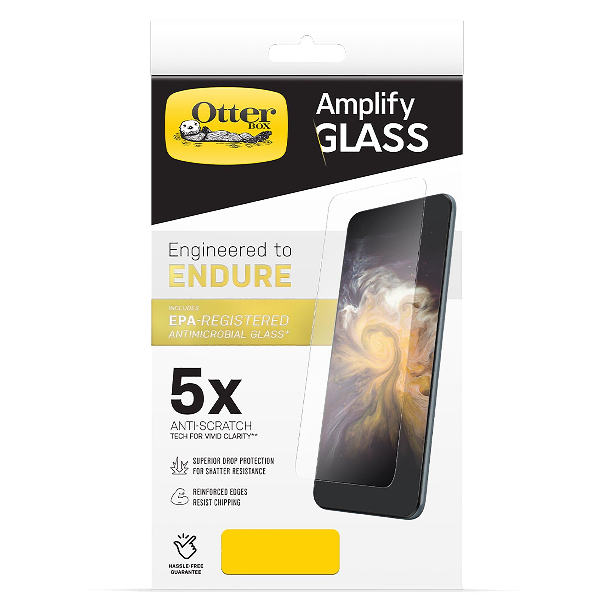 OtterBox Amplify Antimicrobial Glass Screen Protector for iPhone 12