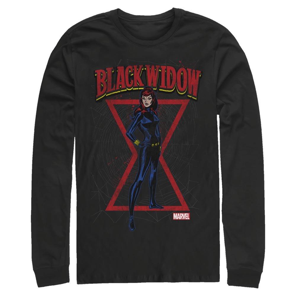Marvel Black Widow Comic Web Long Sleeve Unisex T-Shirt