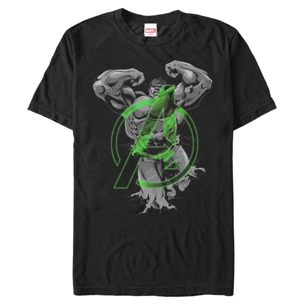 Marvel Avengers Logo with Hulk Unisex T-Shirt