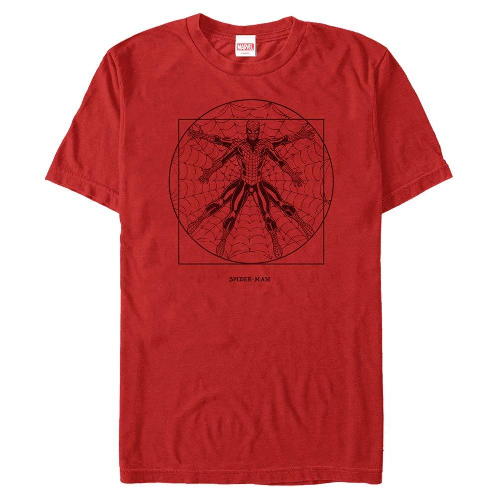 Marvel Spider-Man Vitruvian Unisex T-Shirt, Size: Large, Fifth Sun