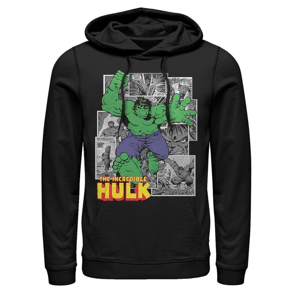 Marvel The Incredible Hulk Comic Panels Mens Hooded Sweatshirt