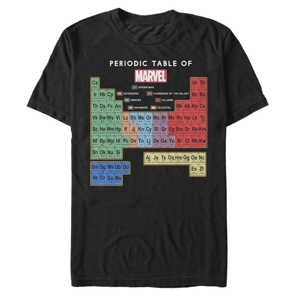 Avengers periodic hot sale table shirt