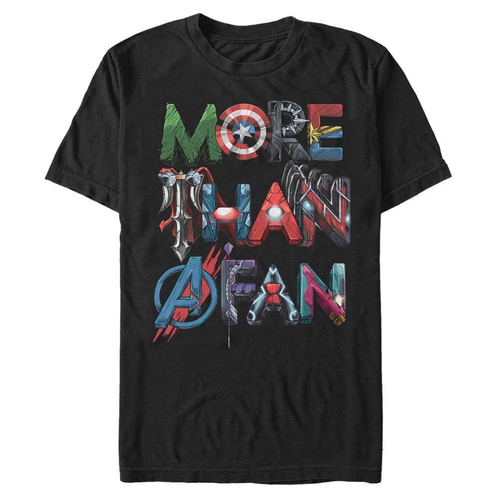 Marvel Avengers More Than A Fan Character Letters Unisex T-Shirt