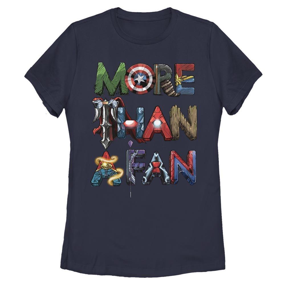 Marvel Avengers More Than A Fan Hero Letters Womens T-Shirt
