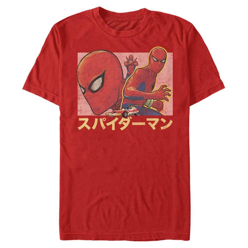 Marvel Spider-Man Kanji Unisex T-Shirt, Size: Large, Fifth Sun