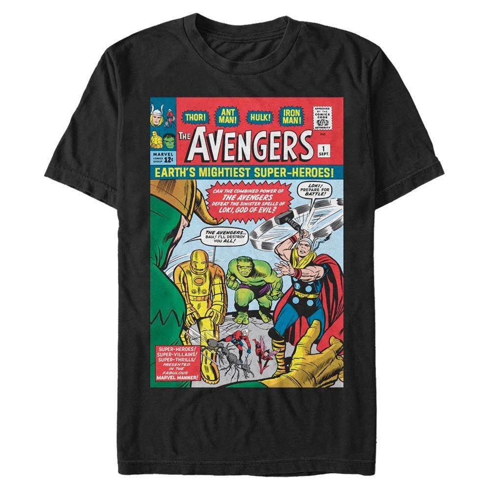 Marvel The Avengers Original Comic Cover Mens T-Shirt