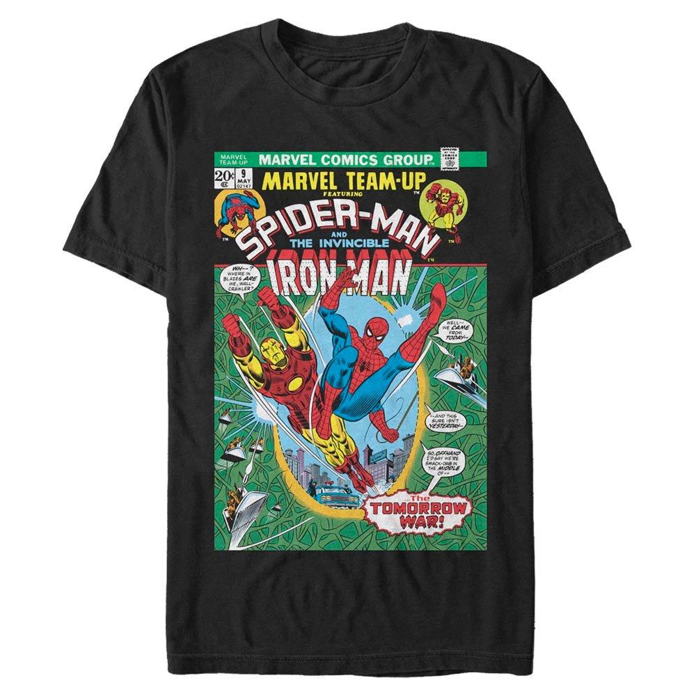 Marvel Spider-Man and Iron Man Unisex T-Shirt, Size: 2XL, Fifth Sun