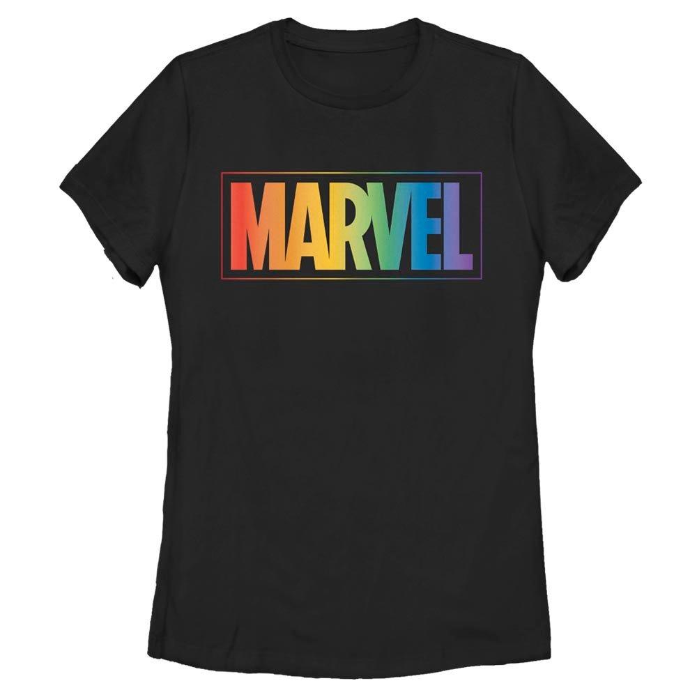 Marvel Rainbow Gradient Logo Womens T-Shirt