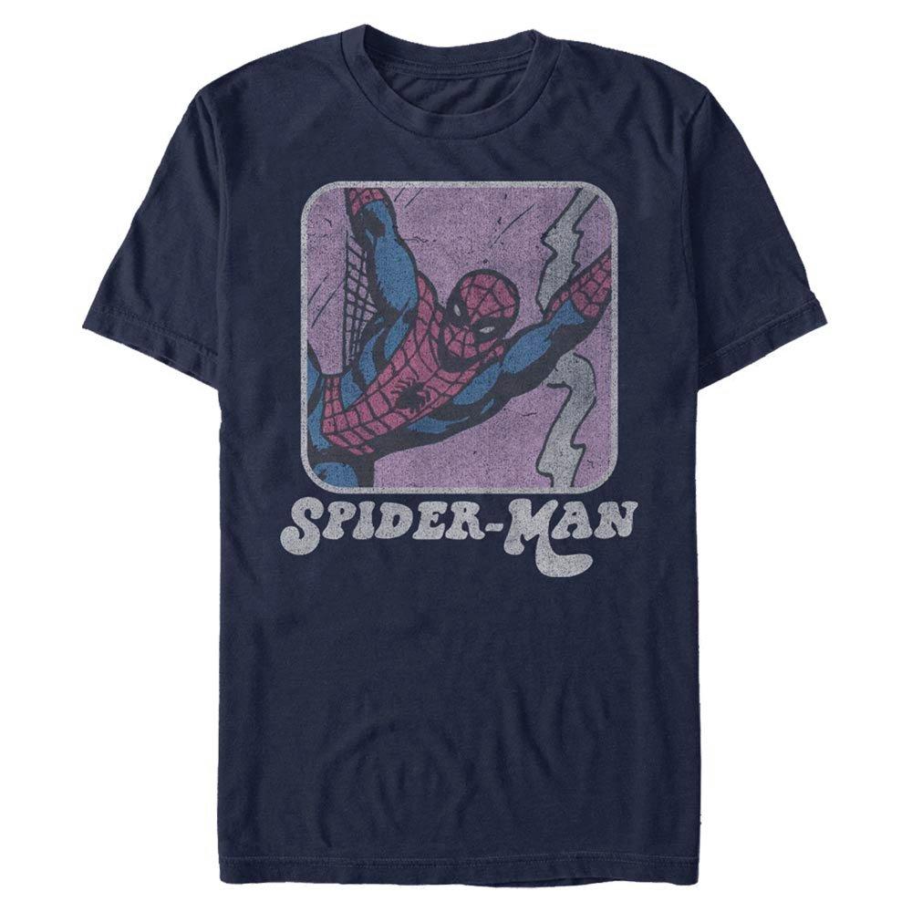 Marvel Spider-Man Retro Box Unisex T-Shirt, Size: Large, Fifth Sun