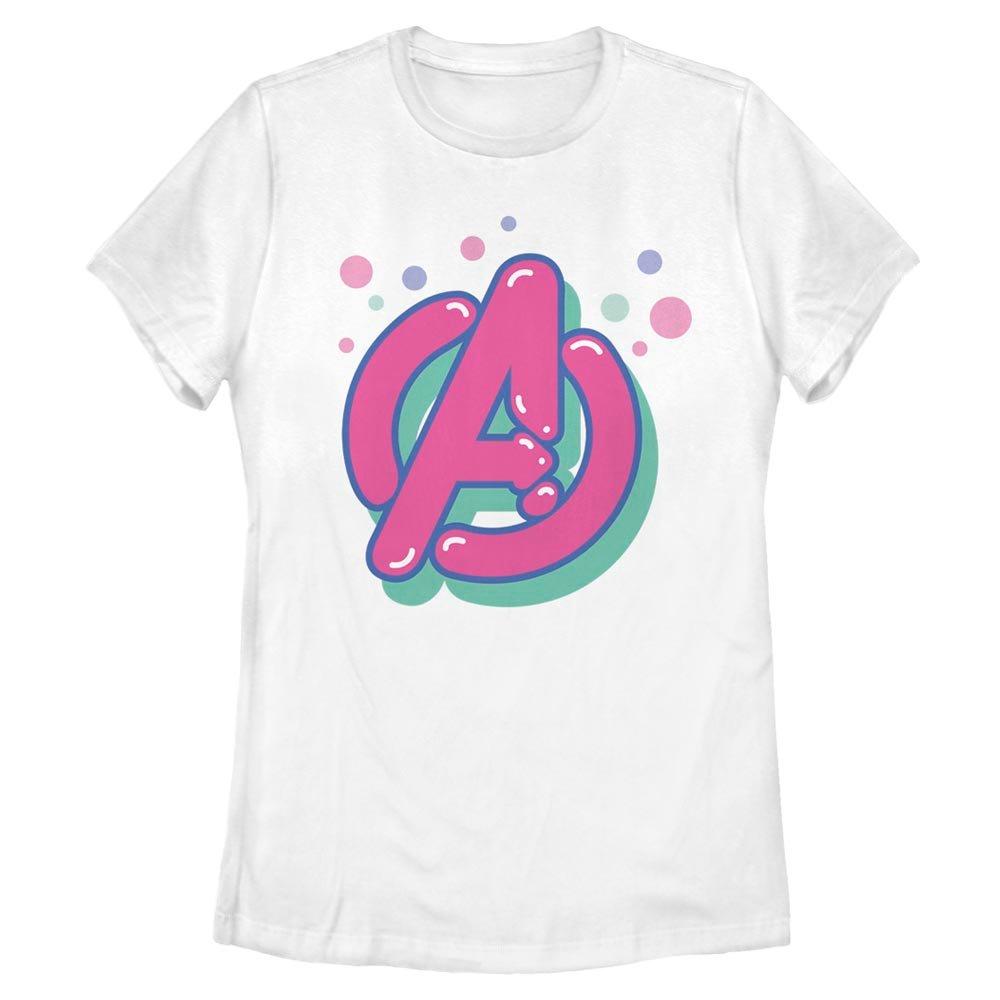 Avengers GameStop T-Shirt Womens Logo Marvel Bubble |