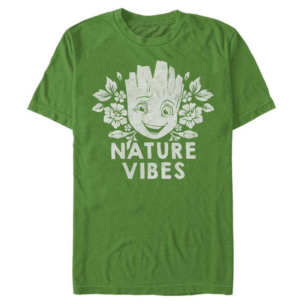 Marvel Guardians of the Galaxy Groot Nature Vibes Unisex T-Shirt, Size: Small, Fifth Sun