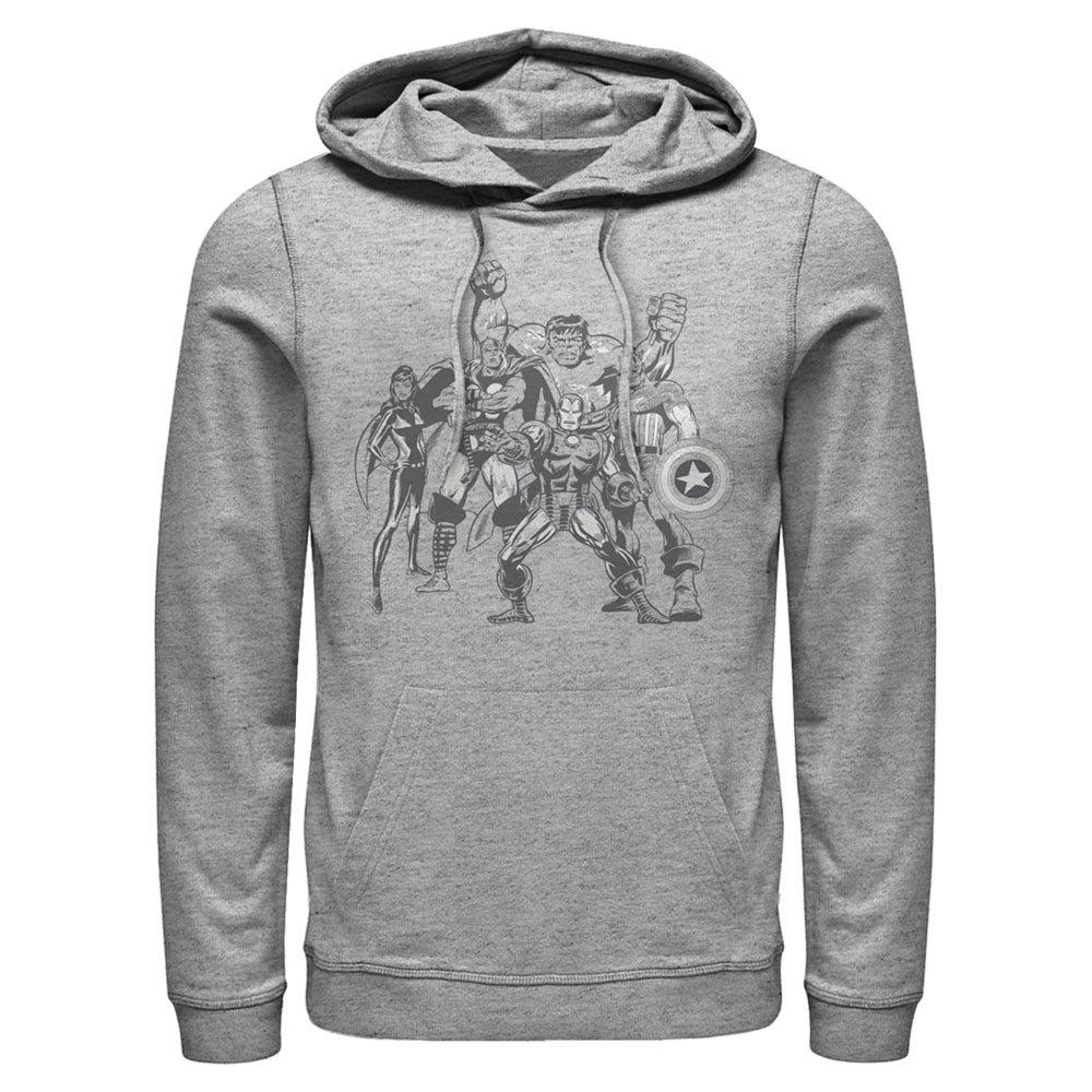 Marvel Avengers Pose Mens Hooded Sweatshirt