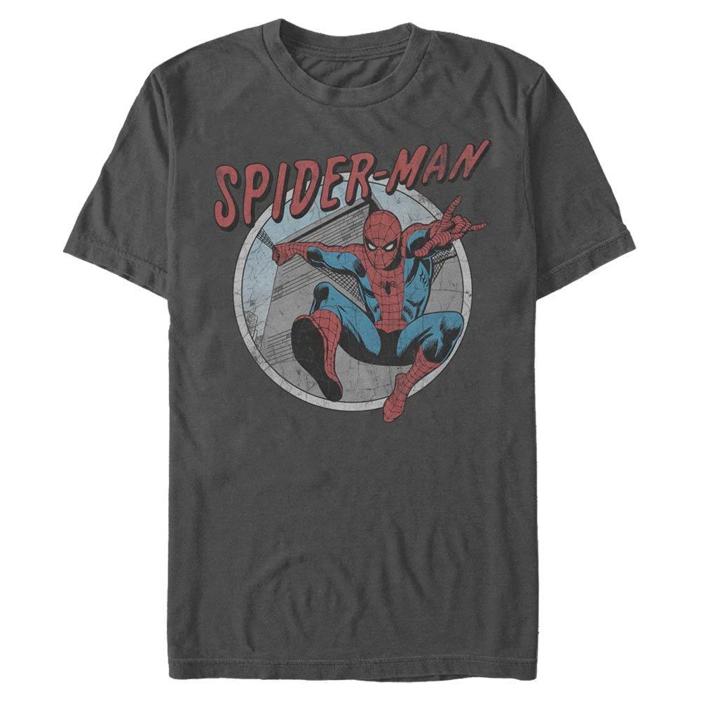 Marvel Spider-Man Retro Swing Unisex T-Shirt, Size: XL, Fifth Sun