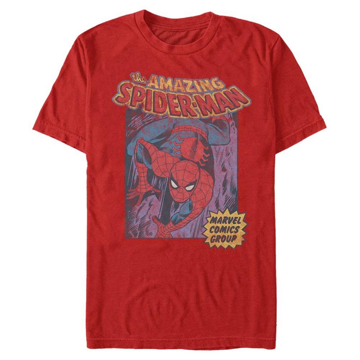 Marvel The Amazing Spider-Man Comic Cover Unisex T-Shirt, Size: Small, Fifth Sun