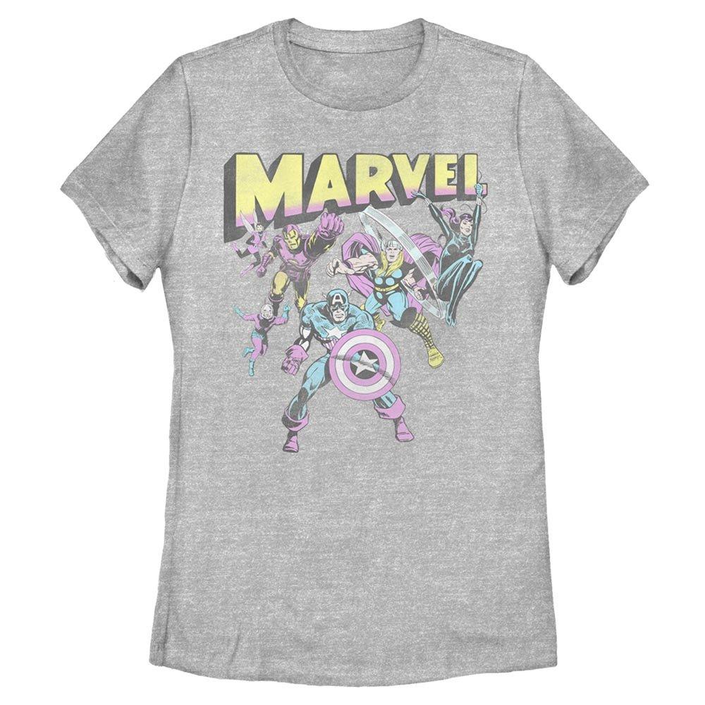 Marvel Pastel Hero Gradient Womens T-Shirt
