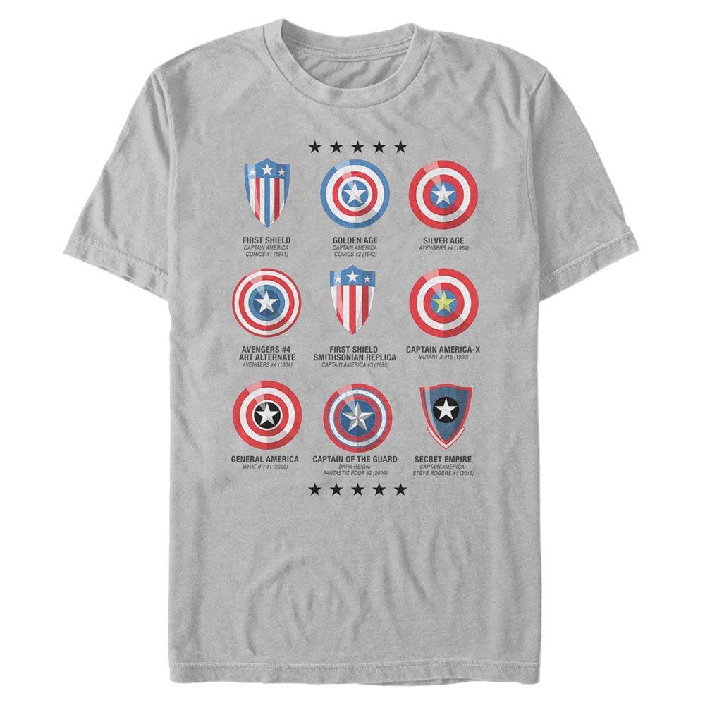 Marvel Captain America Shield Chart Unisex T Shirt GameStop