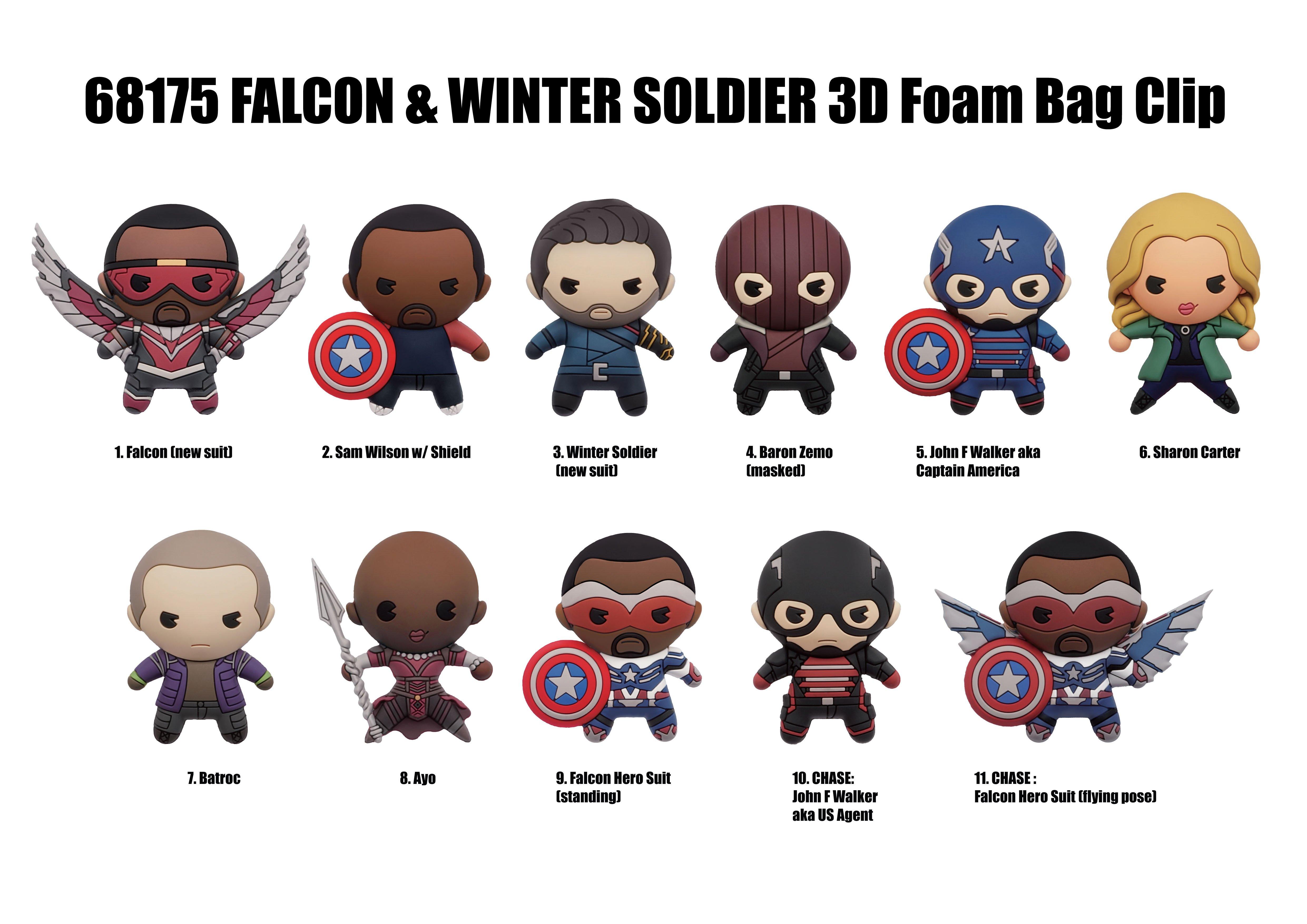 The Falcon and the Winter Soldier 3D Foam Bag Clip Blind Bag