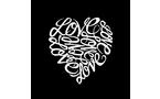 Love Heart Word Art  Small Tote Bag