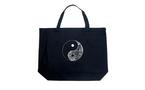 Yin Yang Symbol Word Art  Large Tote Bag