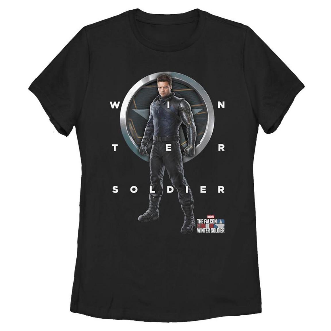 Marvel The Falcon and the Winter Soldier Bucky Poster Women's T-Shirt, Fifth Sun -  MLFW0007-70001004
