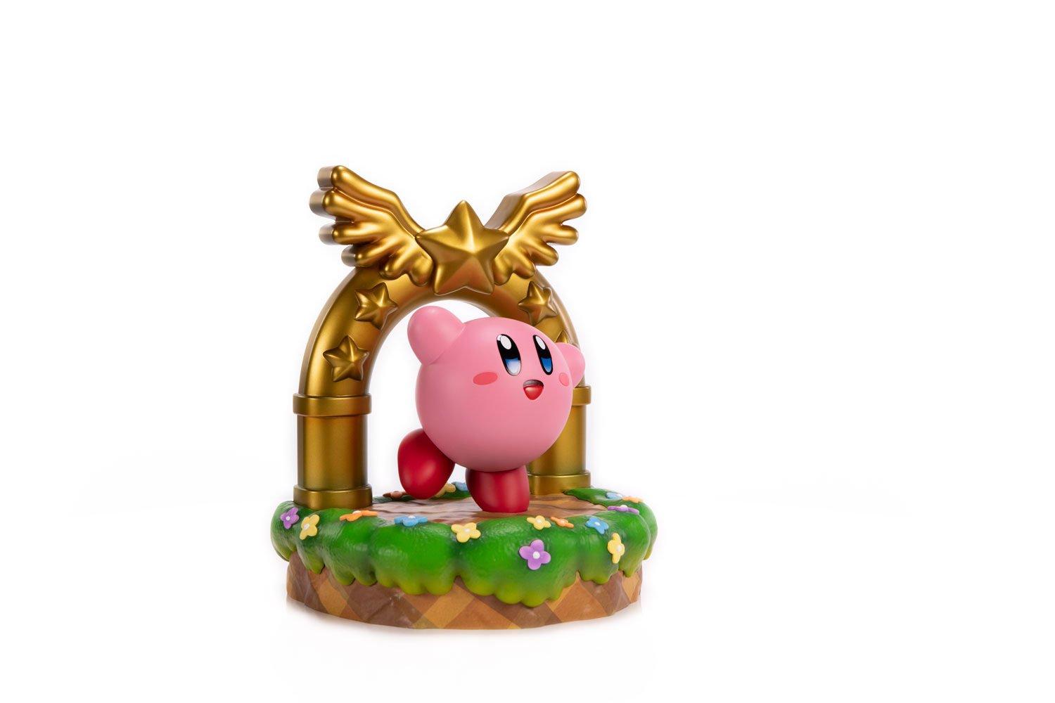 Kirby and the Goal Door Statue