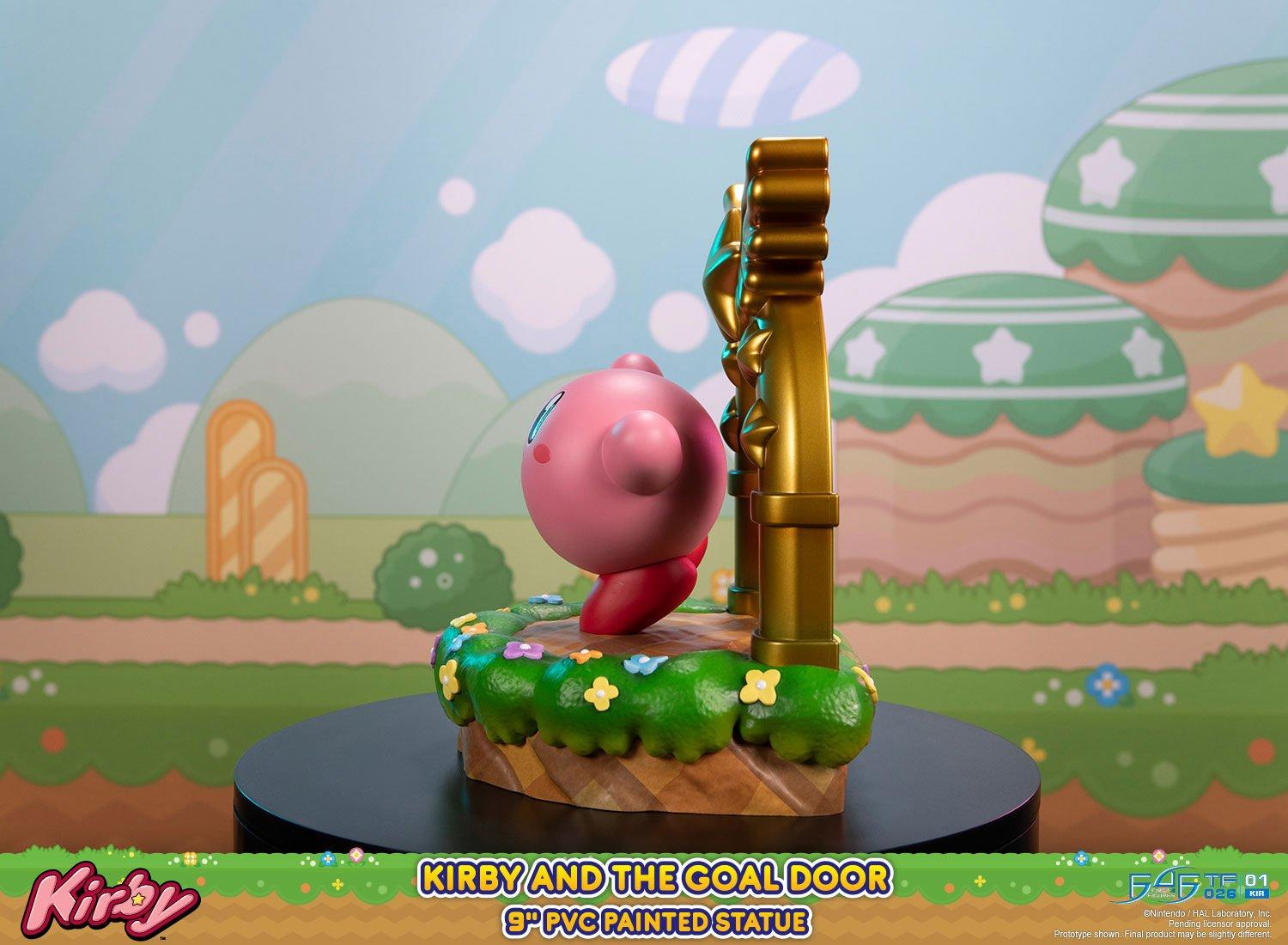 Kirby and the Goal Door Statue